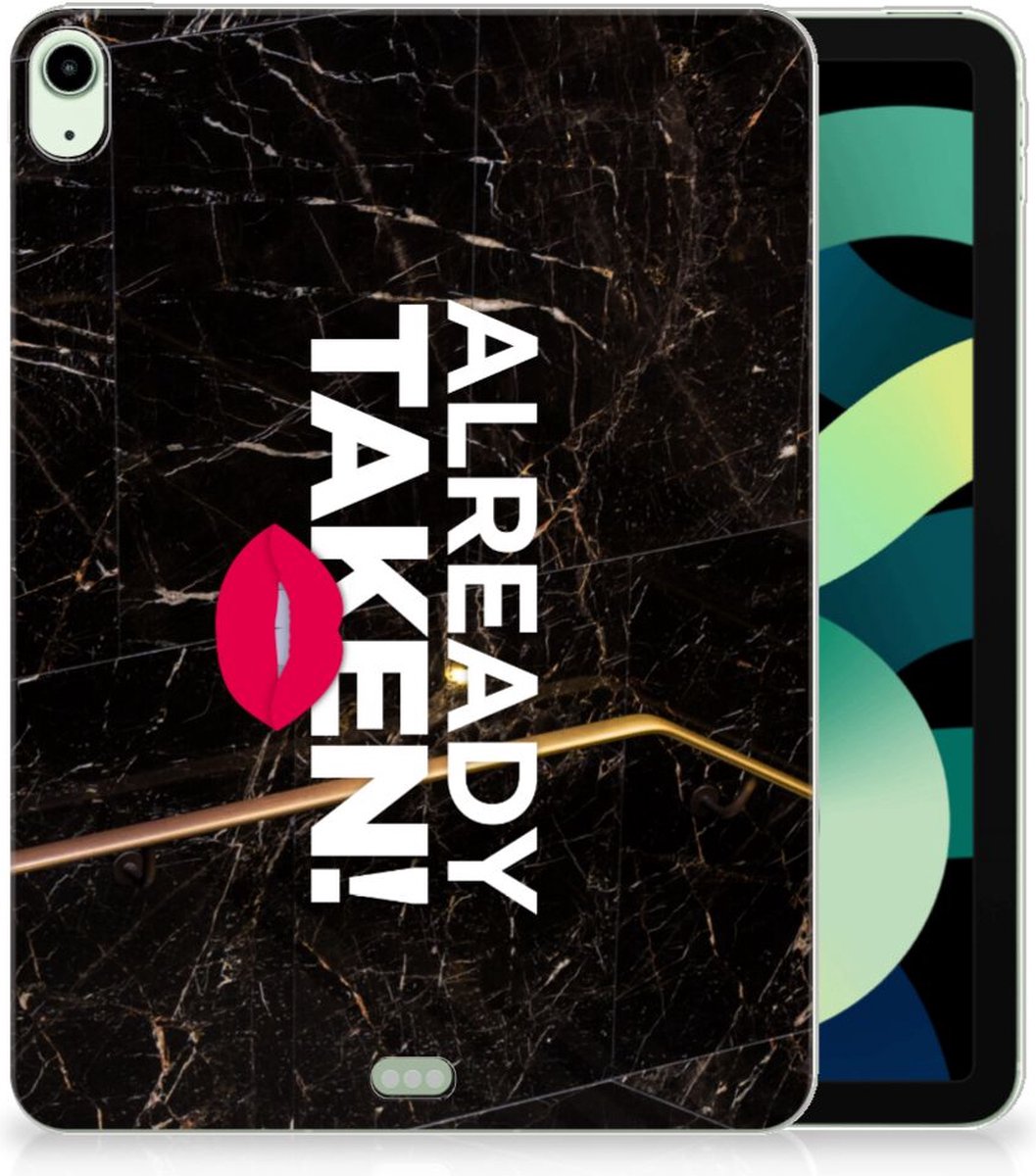 iPad Air (2020/2022) 10.9 inch Back cover met naam Already Taken Black