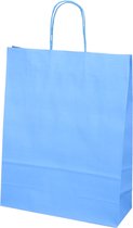 BIO Shopping Tas 32+12x41cm Blauw (per 2500)