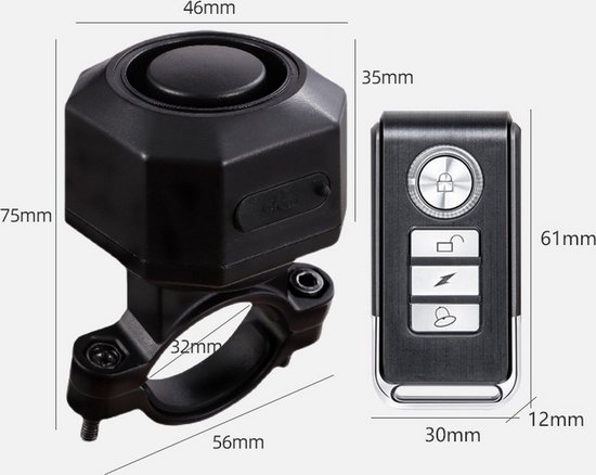 Fietsalarm met Afstandsbediening - Scooteralarm Fietsslot - Alarm Scooterslot van E&A Trends — afbeelding 2