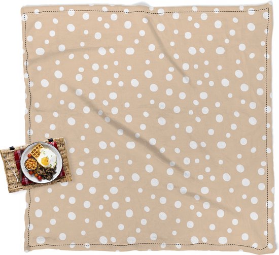 Couverture De Pique-nique Imperméable 200 X 200 Cm, Tapis De Plage Leger Et Lavable Avec Poignees Ideal Pour La Randonnee Le Camping Et Les Parcs 90905044