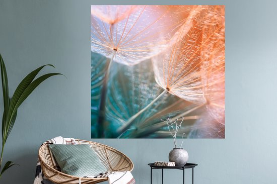 Stickers muraux - Bloem - Pissenlit - Plante - 120x120 cm - Feuille adhésive XXL