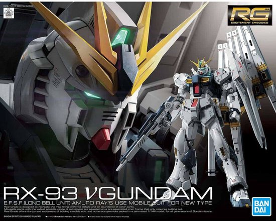 GUNDAM - RG 1/144 v Gundam - Maquette Kit 13cm