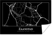 Poster Carte - Carte - Zaanstad - Plan de la ville - 90x60 cm