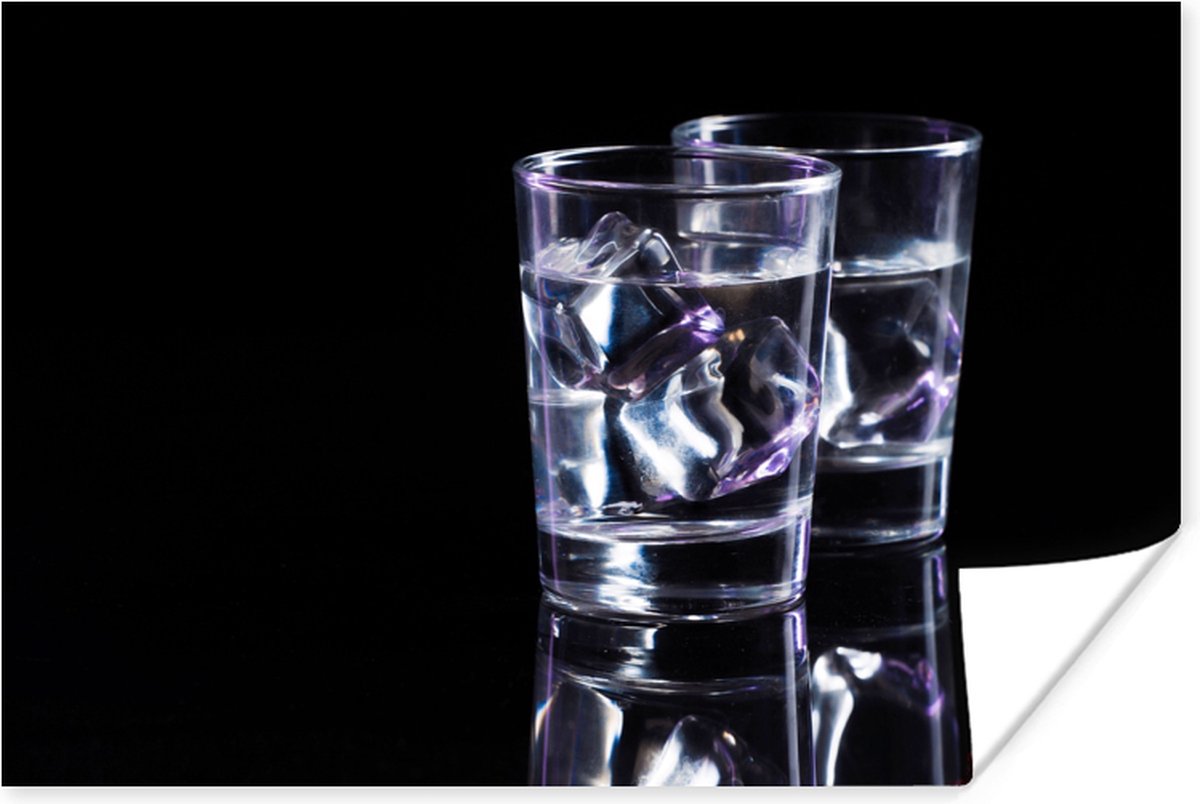 Poster Alcohol - Glazen - Drank - 90x60 cm