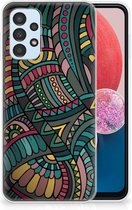 Telefoon Hoesje Geschikt voor Samsung Galaxy A13 4G Hoesje Bumper Aztec