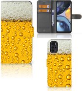 Telefoonhoesje Motorola Moto G22 Flip Cover Valentijn Cadeautje hem Bier