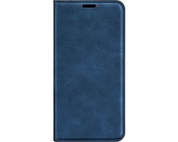 Mobigear Telefoonhoesje geschikt voor Realme GT2 Pro Hoesje | Mobigear Retro Slim Bookcase Portemonnee | Pasjeshouder voor 3 Pasjes | Telefoonhoesje voor Pinpas / OV Kaart / Rijbewijs - Donkerblauw