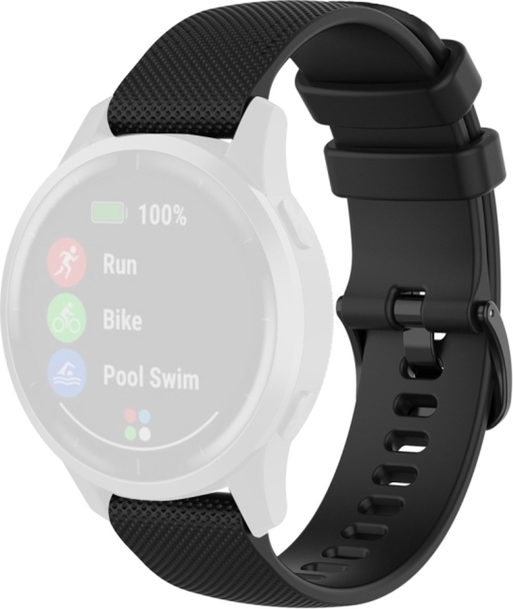 Bandje - zwart, geschikt voor Garmin Vivoactive 4 en Venu 2