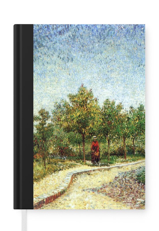 Notitieboek – Schrijfboek – Laan in het park Voyer d’Argenson in Asnières – Vincent van Gogh – Notitieboekje – A5 formaat – Schrijfblok