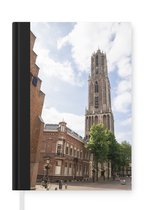 Notitieboek - Schrijfboek - Uitzicht - Domtoren - Utrecht - Notitieboekje klein - A5 formaat - Schrijfblok