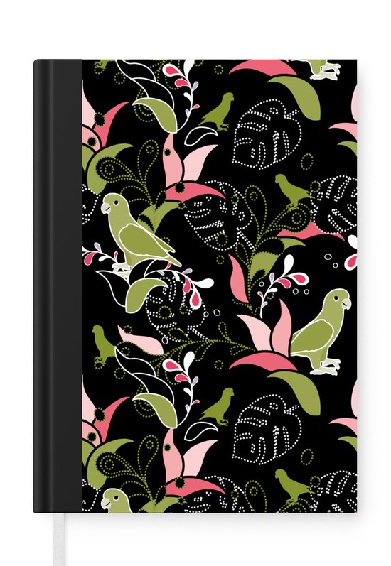 Carnet - Carnet d'écriture - Jungle - Vogel - Motifs - Carnet - Format A5 - Bloc-notes