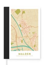 Carnet - Cahier d'écriture - Carte - Carte - Malden - Plan de la ville - Carnet - Format A5 - Bloc-notes