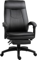 Vinsetto Chaise de bureau ergonomique avec repose-pieds fauteuil de direction dossier rembourré 921-235