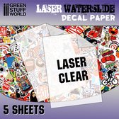 Green Stuff World 10068 Decal Paper - Clear - Laser - 5xA4 Decal papier