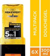 L'Oréal Men Expert Invincible Sport Douchegel - 6x300ml- Voordeelverpakking