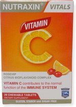 Nutraxin Vitamine C + Rozenbottel + Bioflavonoiden - 28 bruistabletten