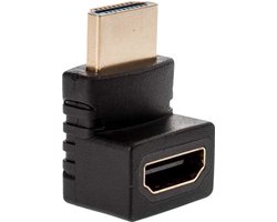 NÖRDIC HDMI-N5010 Haakse HDMI adapter - HDMI mannetje naar vrouwtje - 4K - Zwart