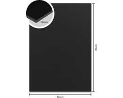 Kangaro foamboard - 50 x 70cm - 5mm - zwart - doos van 15 stuks