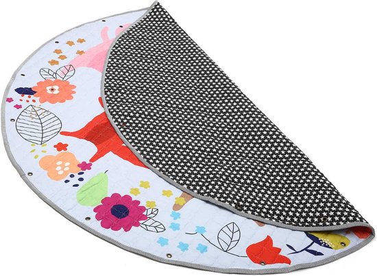 Cartoon beer rond tapijt kinderen speelmat kinderen kruipen tapijt antislip tapijt slaapkamer tapijt wasbaar niet vergieten 120 cm
