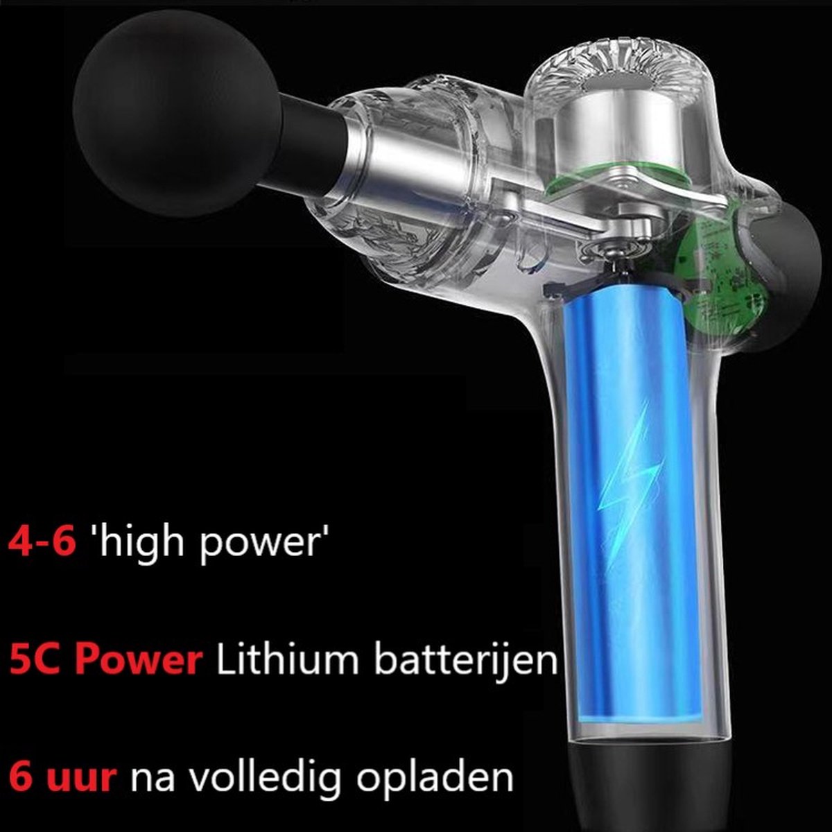 Afbeelding 3 van Living Needs Massage gun - Massage - Spierherstel.