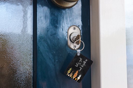 Porte-clés - Let's cuisiner ensemble - Cuisine - Citations - Énonciations - Distribution de cadeaux - Plastique