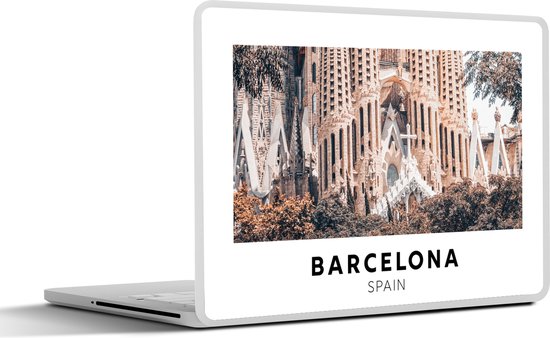 Autocollant pour ordinateur portable - 13,3 pouces - Espagne - Barcelona - Architecture - 31x22,5cm - Autocollants pour ordinateur portable - Skin pour ordinateur portable - Housse