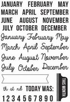 Kaisercraft: Captured Moments - Months Clear Stamp (CS157)