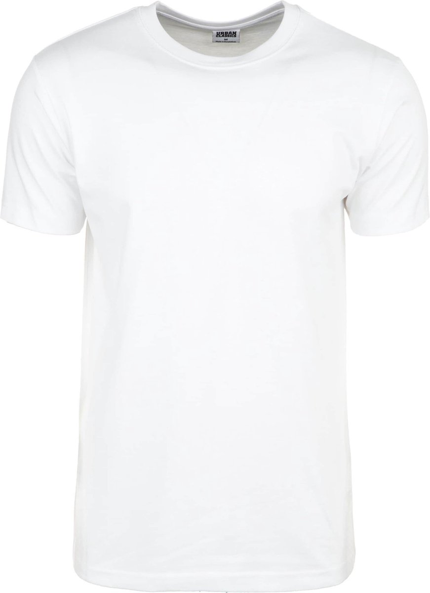 Urban Classics Basic 2-Pack Heren T-shirt S Wit