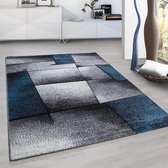 Modern vloerkleed - Tetris Turquoise 1720 120x170cm