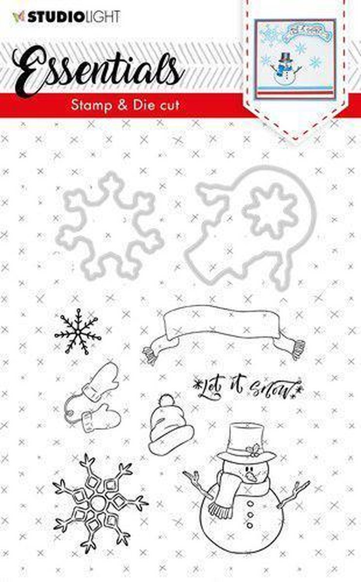 Studio Light Stamp & Die Cut A6 Essentials Christmas nr 27 BASICSDC27