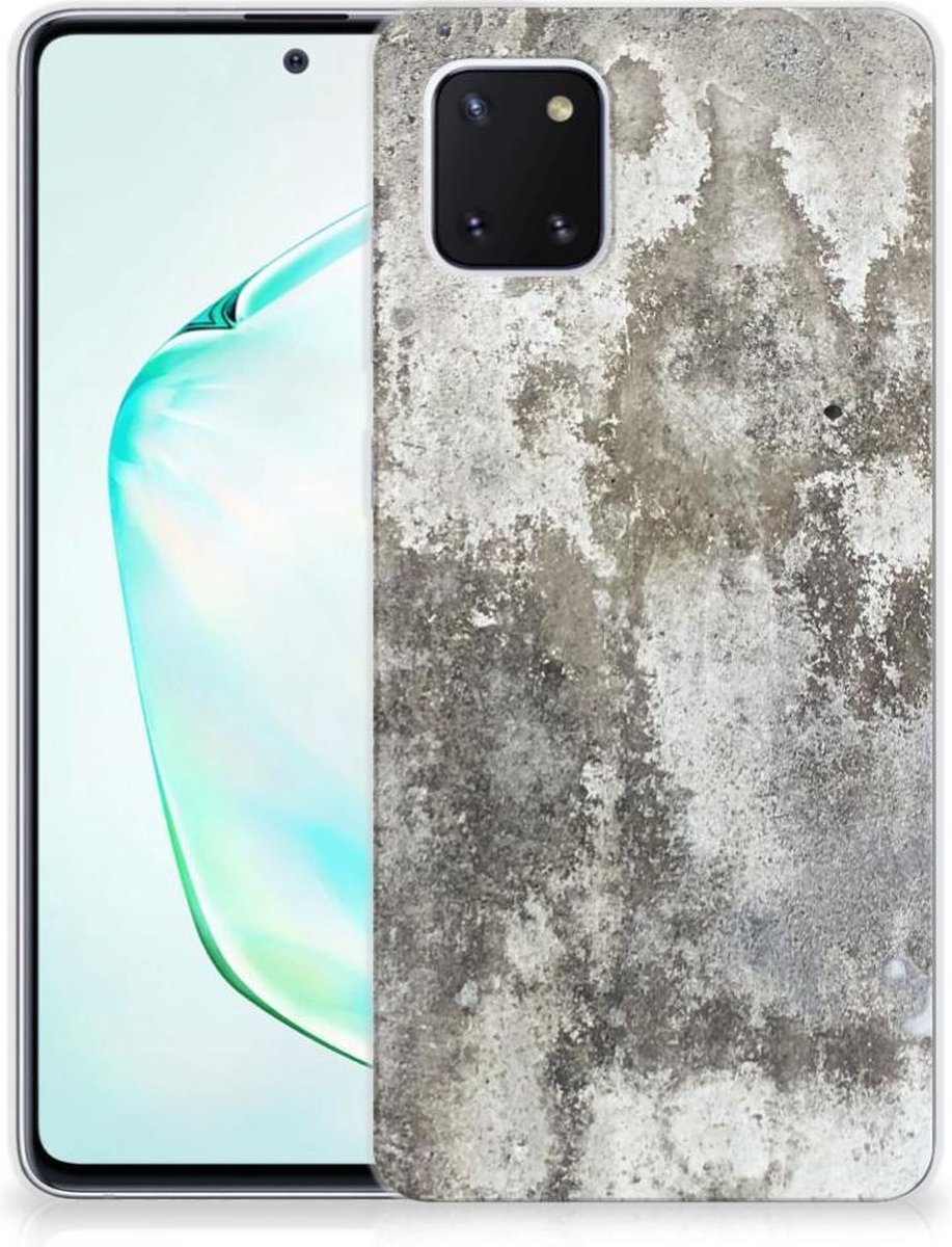 Samsung Galaxy Note 10 Lite TPU Siliconen Hoesje Beton Print
