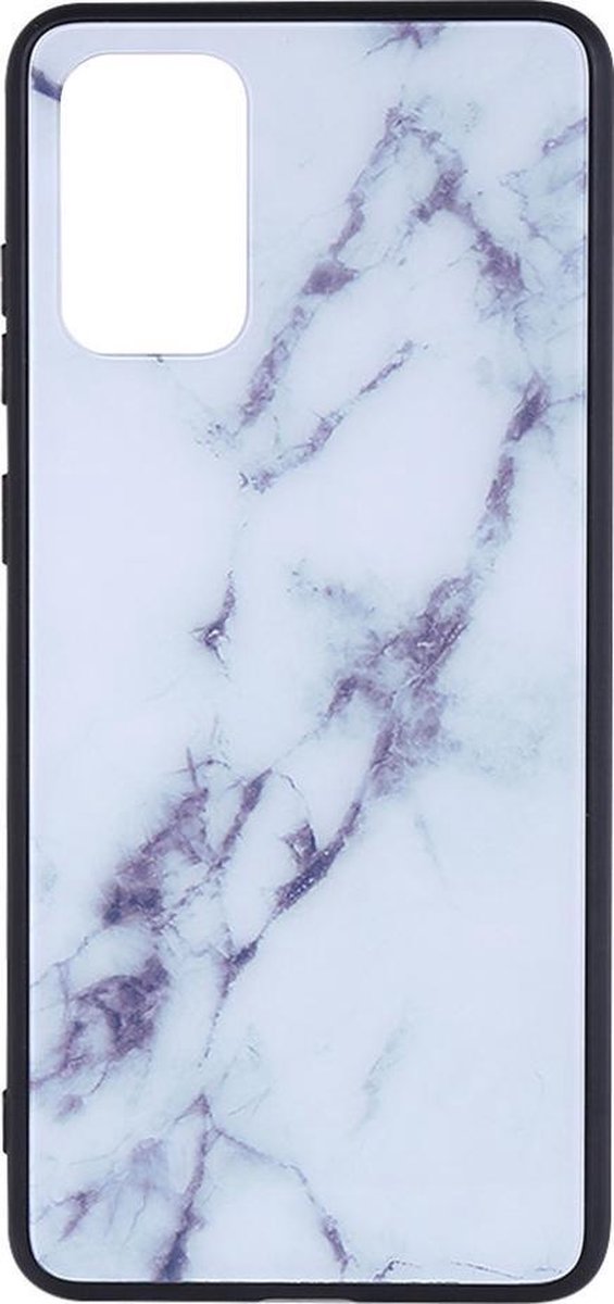 Shop4 - Geschikt voor Samsung Galaxy S20 Hoesje - Harde Back Case Marmer Wit