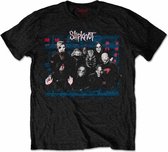 Slipknot Heren Tshirt -M- WANYK Glitch Group Zwart