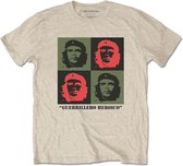 Che Guevara Heren Tshirt -L- Blocks Creme