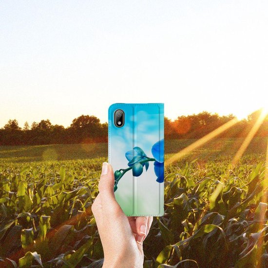Smart Cover Huawei Y5 (2019) Blauw Orchidée