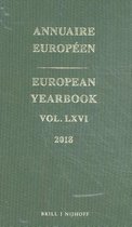 European Yearbook / Annuaire Europeen, Volume 66 (2018)