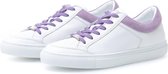 KUNOKA Gabrielle white/lilac collar - Sneakers Dames - maat 39 - Wit Paars