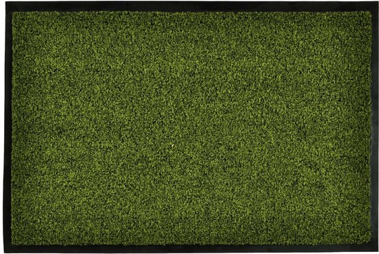 Modern effen deurmat Green & Clean - groen 60x80 cm | bol.com