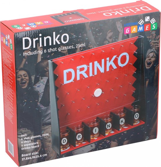 Afbeelding van het spel Lifetime Games Drankspel Drinko 25 Ml 3-delig