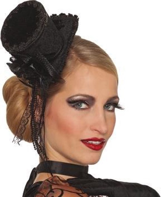 Controverse room Ale Hoge mini dames hoed met clip zwart | bol.com