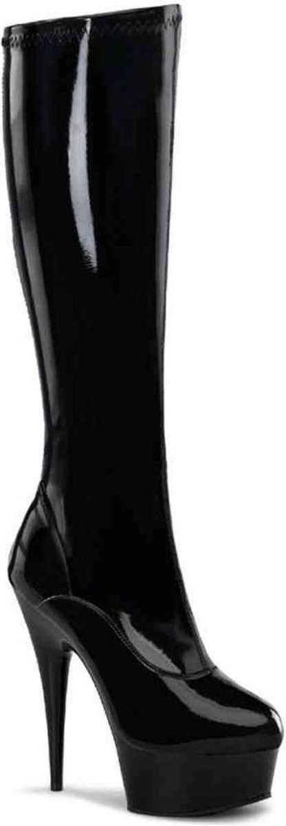 EU 40 = US 10 | DELIGHT-2000 | 6 Heel, 1 3/4 PF Stretch Knee BT, Side Zip