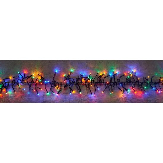 bol.com | Kerstverlichting clusterverlichting met timer 768 lampjes gekleurd  4,5 mtr - Voor...