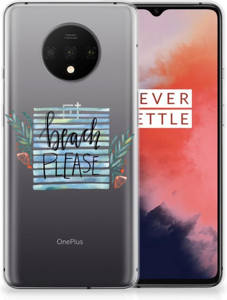 OnePlus 7T Telefoonhoesje met Naam Boho Beach