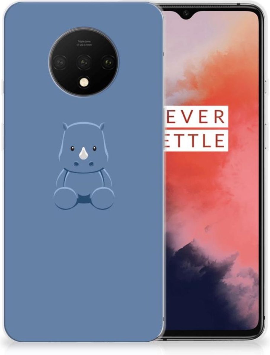OnePlus 7T Telefoonhoesje met Naam Baby Rhino