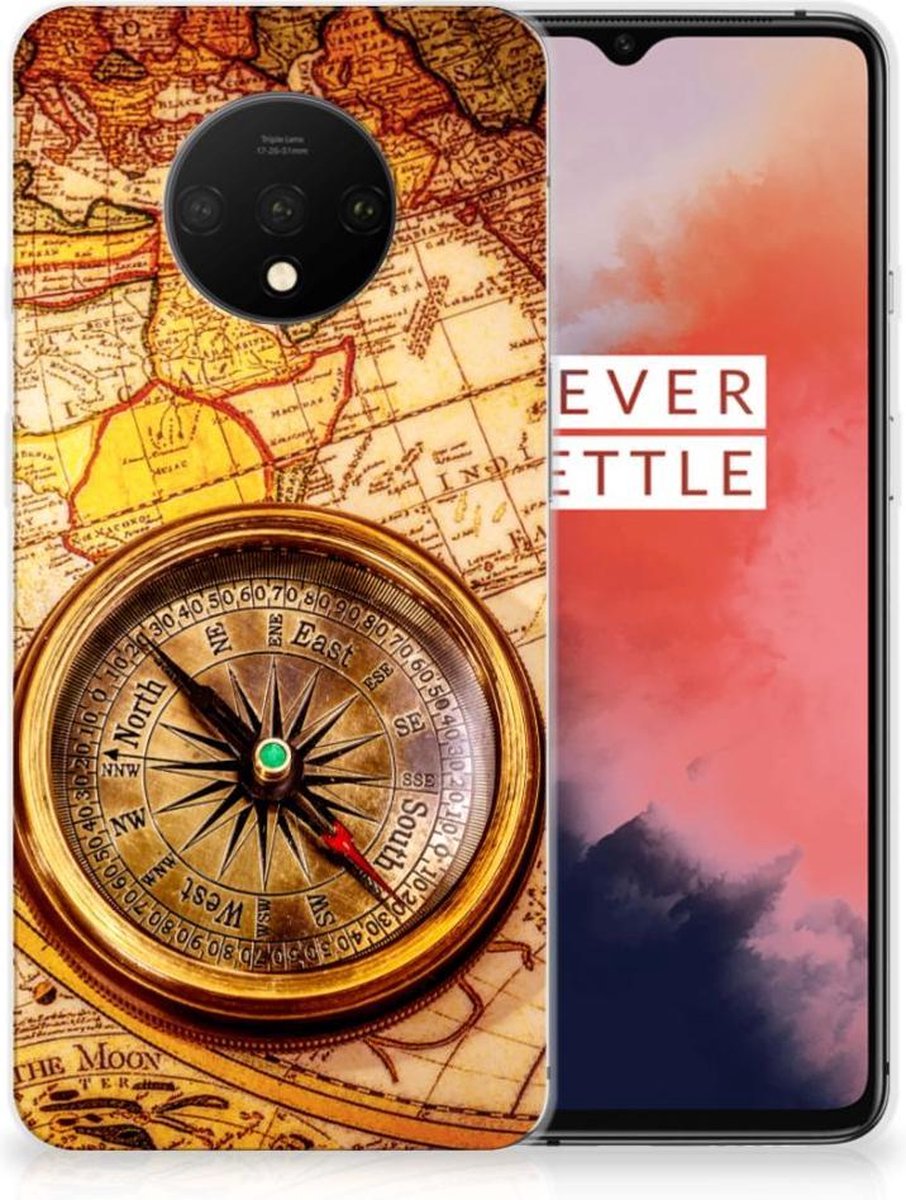 OnePlus 7T Siliconen Back Cover Kompas