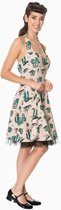 Banned Flare jurk -XL- LOST AND FOUND Creme