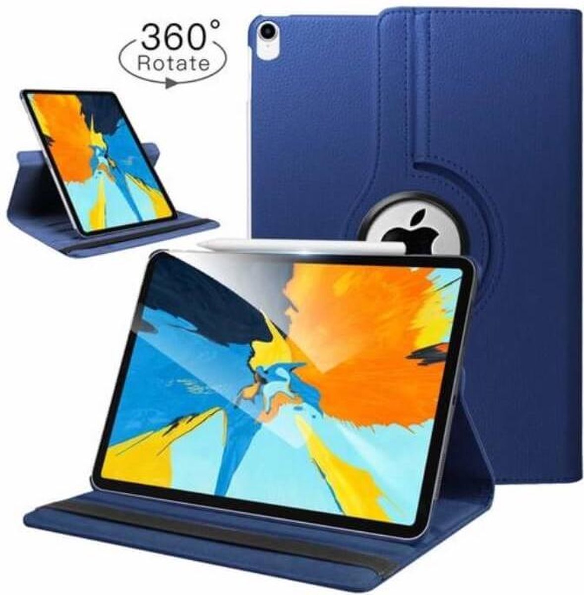 360° Boekmodel iPad Pro 11 - Donkerblauw