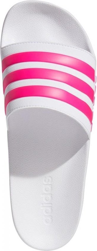adidas adilette Slipper - Wit / Roze - maat 36 2/3 | bol.com