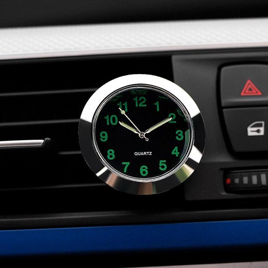 4 Stuks Zelfklevende Dashboard Klokjes - Digitale Autoklok Met Lichtgevend Quartz Uurwerk