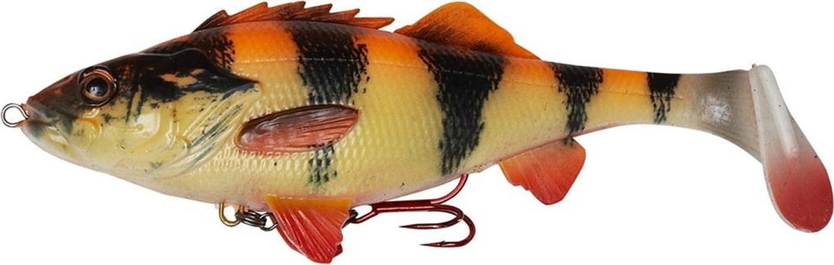 Savage Gear 4D Perch Shad - Albino - 12.5cm - 25g - Geel